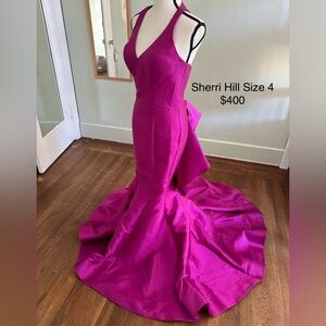 Sherri Hill Fuchsia Gown
